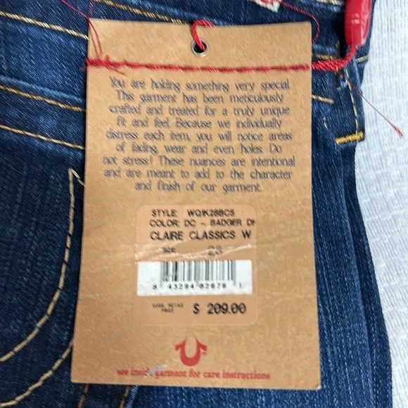 NWT True Religion Jeans - Picture 4 of 11